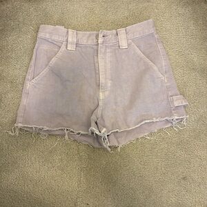 PACSUN cargo Jean shorts lavender size 27